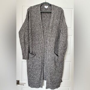 Old Navy Heathered Gray Women's Cardigan Like New Size Large